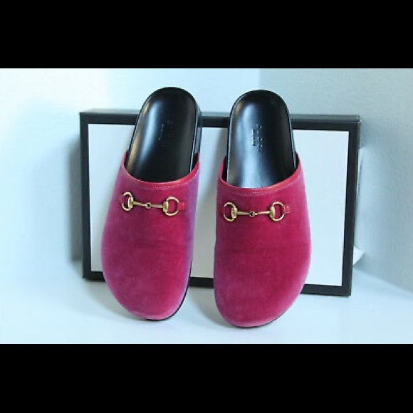 Gucci Shoes - Brand new Gucci pink malaga lamb   loafers